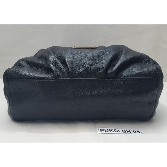 Marc By Marc Jacobs Black Pebbled Leather Double Handles Shoulder Bag - Picture 8 of 16